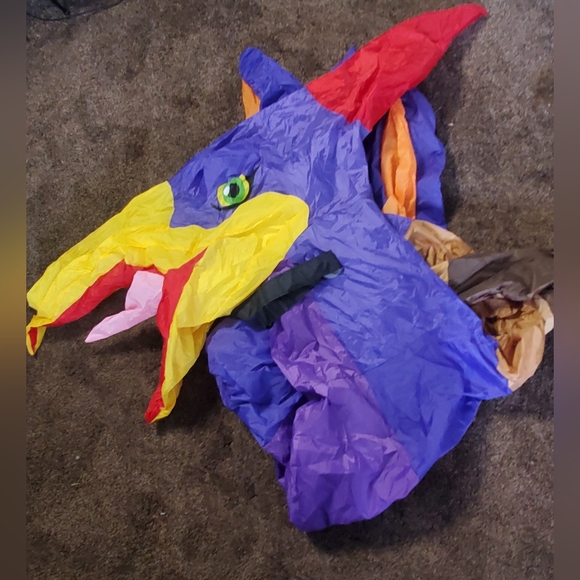 Spooktacular Creations Inflatable Dragon Costume, Purple Riding a Pteranodon - Picture 7 of 7